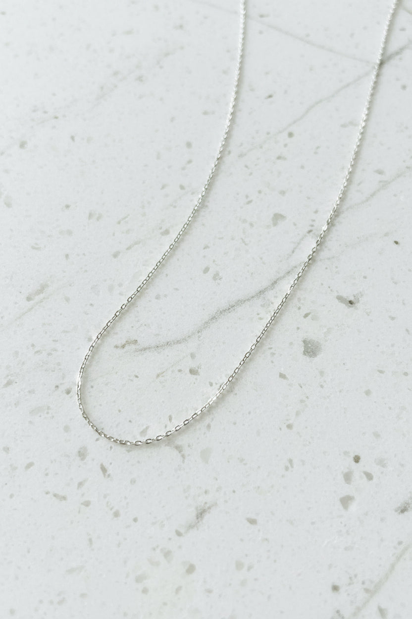 Anchor Chain 925 Sterling Silver Rhodium-Plated 1.2 mm