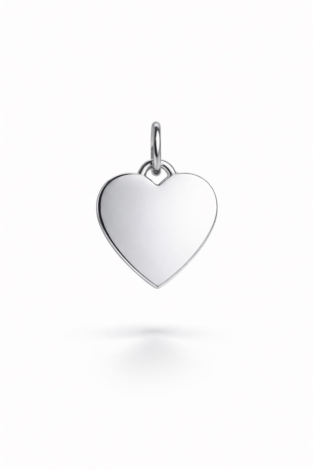 Personalized Heart Necklace Pendant Engraving Zodiac Sign 925 Silver Rhodium Plated