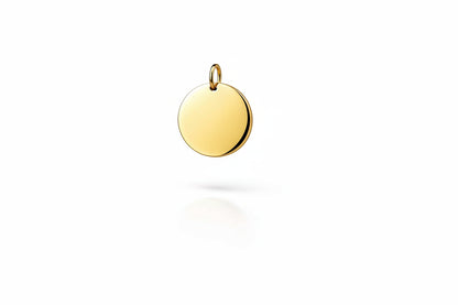 Personalized Necklace Round Pendant Custom Engraving 925 Silver 18K Gold Plated