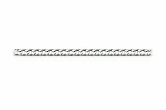 Men's Chain 925 Silver Rhodium Plated