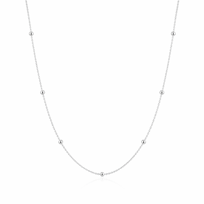 Ball Chain 925 Silver Rhodium Plated 1.2 mm