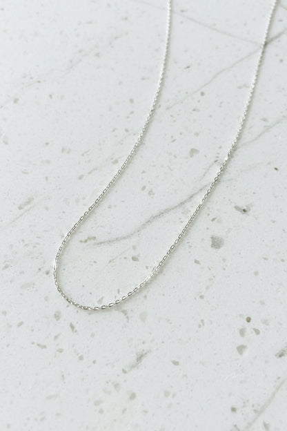 Anchor Chain 925 Sterling Silver Rhodium-Plated 1.2 mm