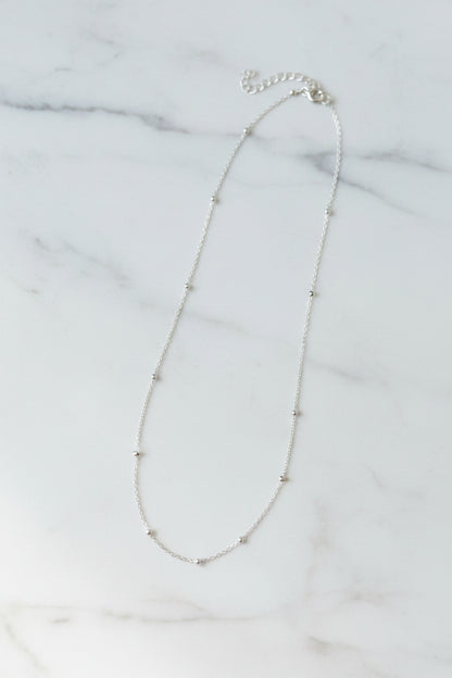 Ball Chain 925 Silver Rhodium Plated 1.2 mm