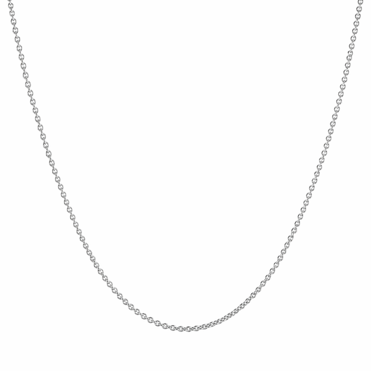 Anchor Chain 925 Sterling Silver Rhodium-Plated 1.2 mm