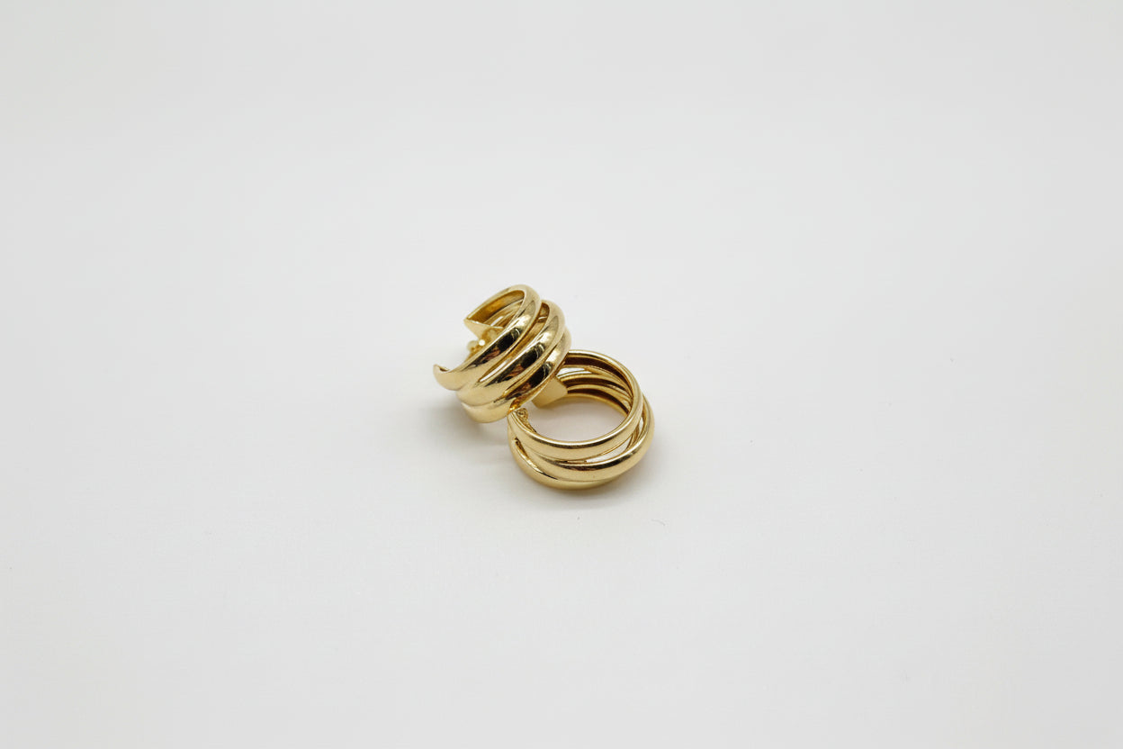 Luxurious 925 Sterling Silver Hoop Earrings – 18K Gold Plated